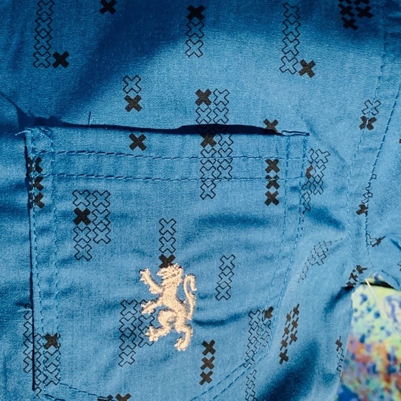 - Boys 2 Piece Button -up w/Pants - Picture 4 of 7